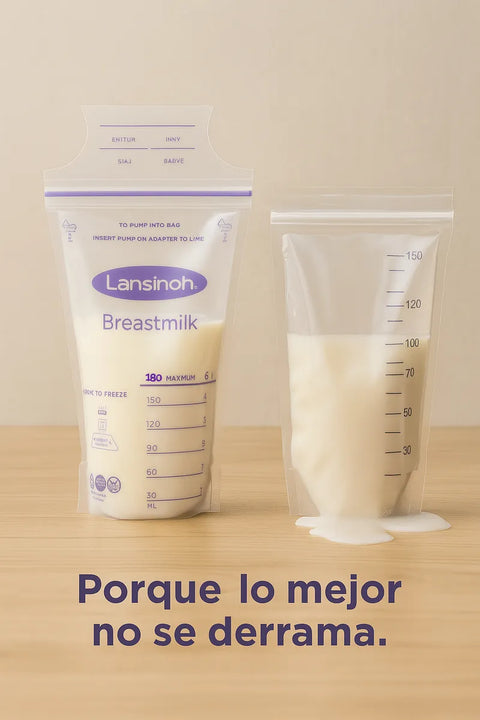 Bolsas Leche Materna Lasinoh 180ml Pre-esterilizada 100 Und
