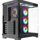 Chasis Iceberg Crystal Edge Negro X7 Fan Argb Maxi Infinity
