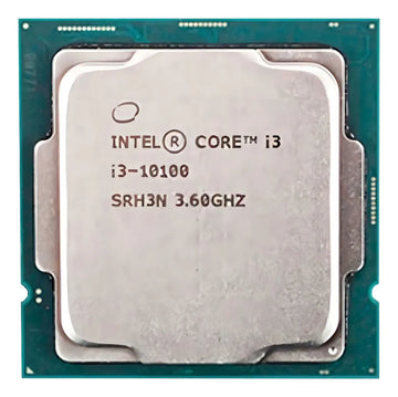 Procesador Intel Core i3-10100 BX8070110100 de 4 núcleos y 4.3GHz de frecuencia con gráfica integrada