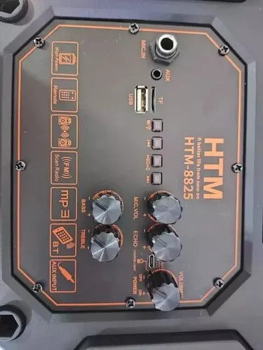 Parlante Radio Fm Recargable Torre Sonido Cabina Portátil Diseño