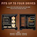 Pc Case Atx 6 Pwm Argb Ventiladores Preinstalados Funda