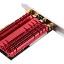 Tarjeta De Red Inalámbrica Pci-express 4 Antenas Ac1900mbps