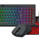 Kit Teclado/ Mouse/ Diadema/ Mousepad Redragon S147 Negro