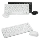 Combo Mini Teclado Mouse Inalambrico Teclado Blanco