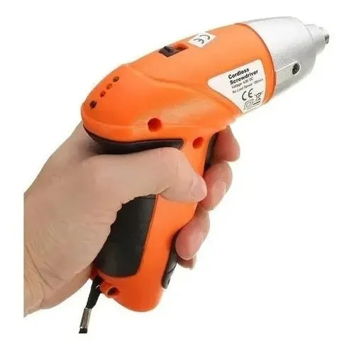 Destornillador Inalámbrico Recargable Eléctrico Atornillador - Naranja