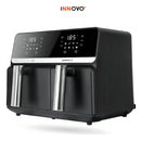 Air Fryer Freidora De Aire 9 Litros Doble Bandeja Digital Premium Nobelsound Inn Nb-2100