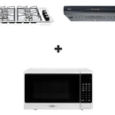 Combo Haceb: Estufa De Empotrar 60x43 + Campana + Microondas Color Gris