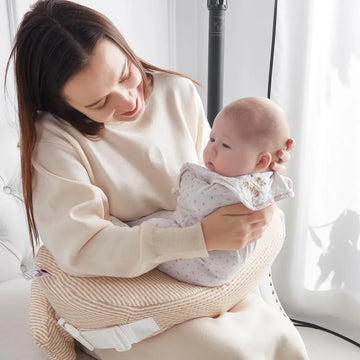Qsteheml Almohada De Lactancia Para Mama Y Bebe, Almohada De