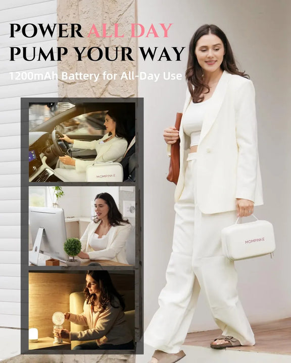 Mompinke S12 - Bomba De Lactancia Portatil, Manos Libres, 2