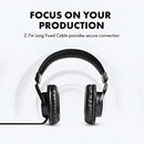 Auriculares De Monitoreo De Estudio M-audio Hdh40 Podcast Y Grabación, Diadema Flexible Y Cable De 2.7 Metros