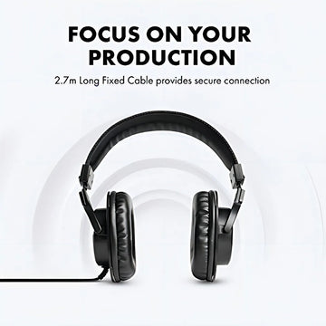 Auriculares De Monitoreo De Estudio M-audio Hdh40 Podcast Y Grabación, Diadema Flexible Y Cable De 2.7 Metros
