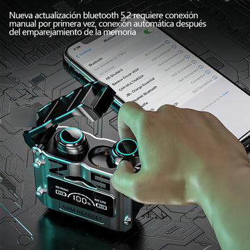 Audífonos Bluetooth Deportivos M25 Reducción De Ruido Negro
