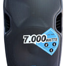 Cabina Activa Audio Sound 15 Pulgadas 7000 700w Bluetooth Negro