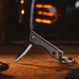 Cuchillo De Bolsillo Edc Mini Plegable De Titanio Gris