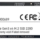 Ssd M.2 256gb Disco Duro Solido Patriot P300 2280 Nvme Pcie Azul Petróleo