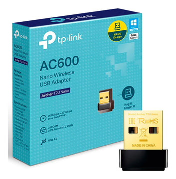 Adaptador De Red Tp-link Wifi Usb Banda Dual Archer T2u Nano Negro