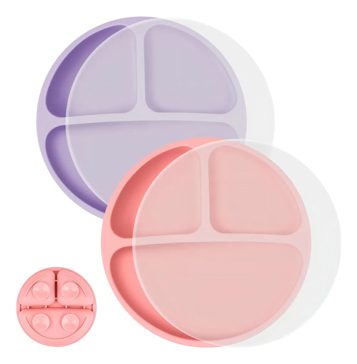 Platos infantiles Vicloon, 2 piezas de platos para bebés