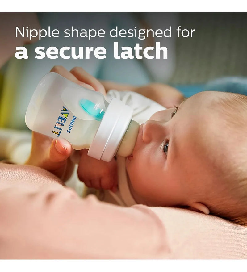 Kit Tetero Biberón Bebé Philips Avent 4 Onzas Oz X 4 Und 125 Transparente