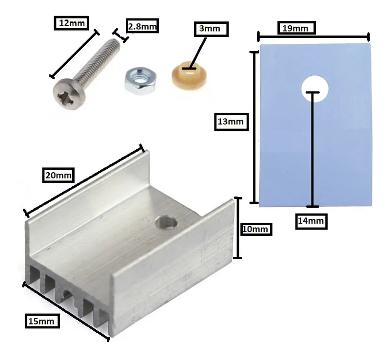 4-kit Aislante Para Transistor , Disipador To220