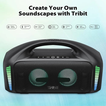 Altavoz Portatil Tribit Stormbox Blast: Sonido Estereo Fuert Black