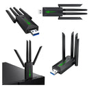Adaptador Wifi Usb 5g Dual Band 1200 Mbps Receptor 4 Antenas