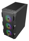 Gabinete Gamer Iceberg Titan M4 Eatx 6 Fan Argb 4000d Color Negro