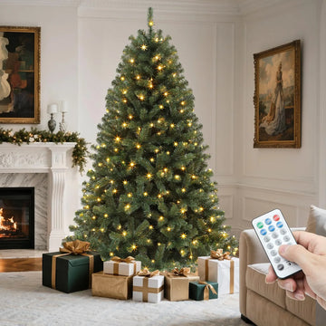 Yitahome Arbol De Navidad Artificial Con Bisagras Verde Prei