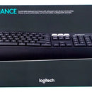 Kit de teclado y mouse inalámbrico Logitech MK850 Español Latinoamérica de color negro