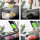 Mandolina Cocina Profesional Cortador Vegetales 14 Piezas Negro
