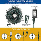 Luces Luces Navideñas Led De 105 Pies Con 300 Pies Mejoradas