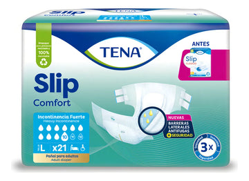 Pañal Tena Slip Comfort L paquete de 21 unidades