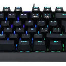 Teclado gamer Redragon Mitra QWERTY Outemu Blue español latinoamérica color negro con luz RGB