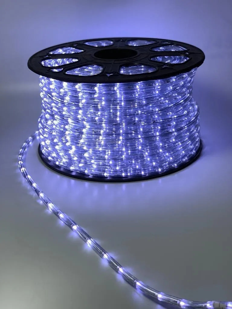 Manguera Led 3 Vias Luces Navideñas 10mt Blanco Hielo