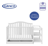 Cuna Convertible 4 En 1 Con Cambiador Y Cajón Blanca