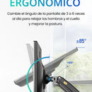 Soporte Ergonomico Monitor Grandes Pantallas Conector Usb Carbón Mate