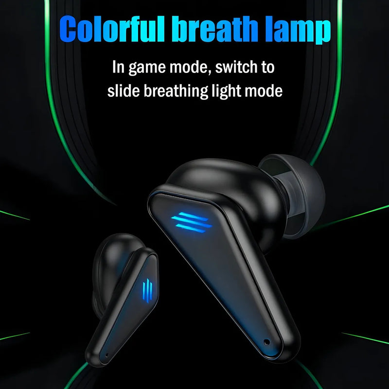 Auriculares Bluetooth 5.0 Inalámbricos K55 Tws Game Sports Color Negro