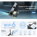 Tarjeta Red Pcie Ax3000 Wifi 6 Bluetooth 5.2 Mercusys Ma80xe