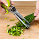 Tijeras De Cocina 5 Hojas Vegetales Papel Rapidez