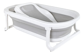 Bañera Bebe Plegable Portatil Wanda Happy Baby Color Gris