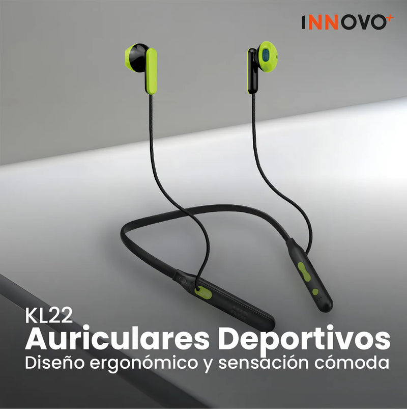 Audifono Bluetooth Deportivo Control Volumen Con Estuche Kin Hifi Sound Hifi Sport Kl 22