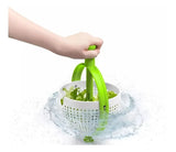 Colador Para Cocina Multiusos Giratorio Manilla Verde Blanco