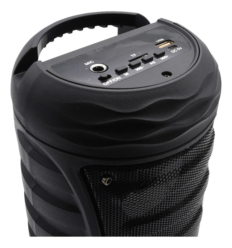 Parlante Recargable 12w Rms Con Bluetooth, Usb Y Sd Color Negro