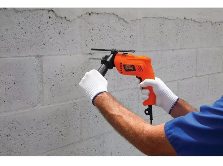 Taladro Percutor 1/2'' 550w 2800rpm Black+decker Hd555-b3 Naranja 60 Hz