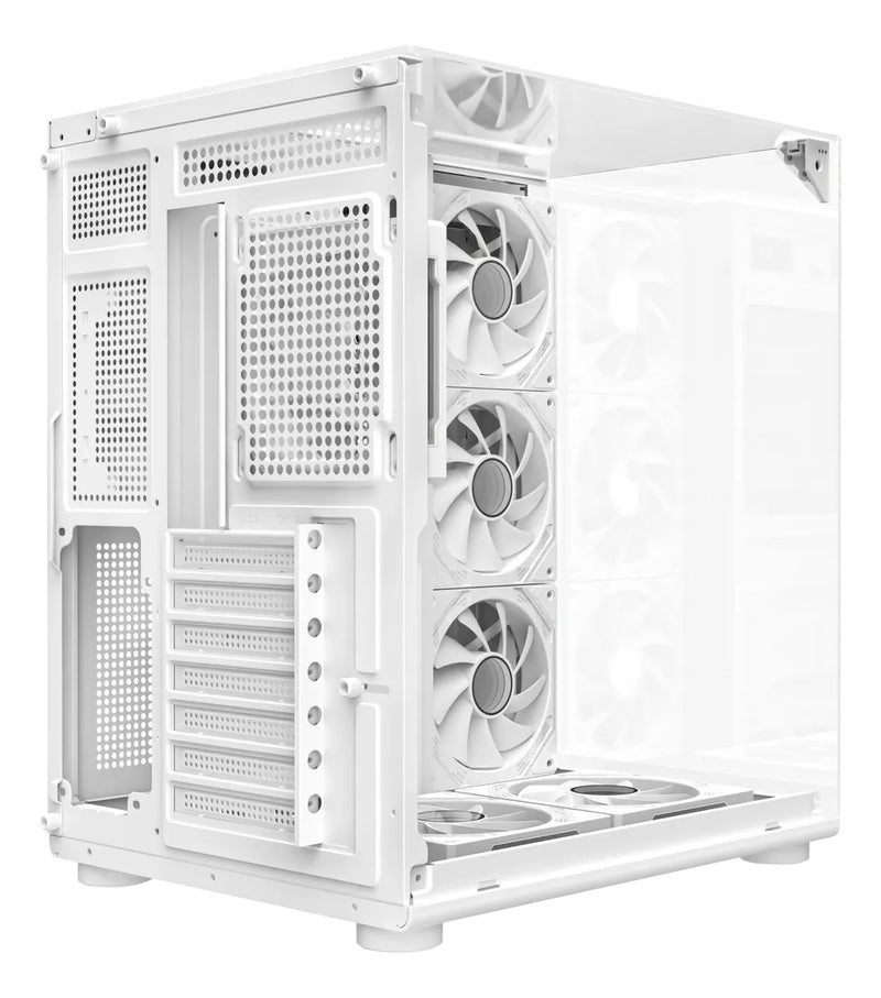 Gabiente Gamer Iceberg Crystal Cube S Mini Blanco 6 Fan Argb