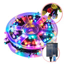 Instalacion Navideña Lineal 200led Solar Con Control Multicolor