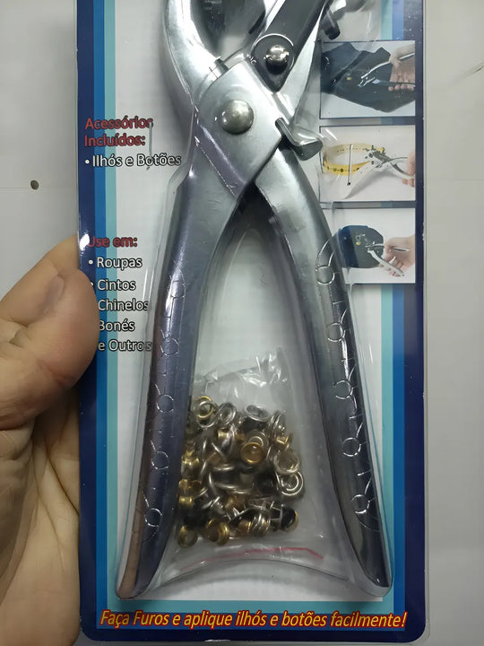Alicate Perforador Saca Bocado Remache Cuero Ojal Multiuso