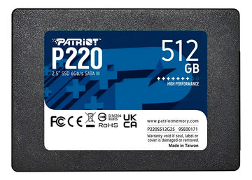 Unidad Solida Sata Patriot P220 512gb Negra Oem Negro