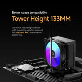 Disipador Ocypus Gamma A40 Bk Argb 2400 Rpm Amd Intel Negro