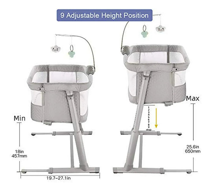 Bebé De La Cuna, Cama Cunas Ronbei De Noche Del Durmiente De