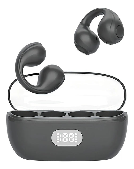 Audífonos Bluethooth Conducción Ósea Recargable Manos Libres Color Negro